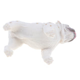 Maxbell 3.7'' White British Bulldog Action Figure Figurine for Kids and Toddlers, Educational Toy, Birthday Presents