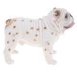 Maxbell 3.7'' White British Bulldog Action Figure Figurine for Kids and Toddlers, Educational Toy, Birthday Presents