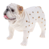 Maxbell 3.7'' White British Bulldog Action Figure Figurine for Kids and Toddlers, Educational Toy, Birthday Presents