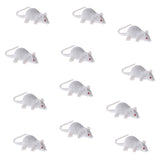 Maxbell 12-piece Plastic Animal White Mouse Model Educational Toy Party Bag Fillers