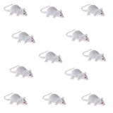 Maxbell 12-piece Plastic Animal White Mouse Model Educational Toy Party Bag Fillers