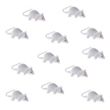 Maxbell 12-piece Plastic Animal White Mouse Model Educational Toy Party Bag Fillers