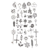 Maxbell Wholesale Bulk Lots Tibetan Silver Plated Mixed Pendants Charms for Jewelry Making and Crafting fit Necklace Bracelet Keyrings