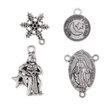 Maxbell Wholesale Bulk Lots Tibetan Silver Plated Mixed Pendants Charms for Jewelry Making and Crafting fit Necklace Bracelet Keyrings