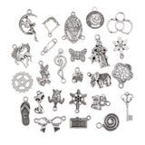 Maxbell Wholesale Bulk Lots Tibetan Silver Plated Mixed Pendants Charms for Jewelry Making and Crafting fit Necklace Bracelet Keyrings