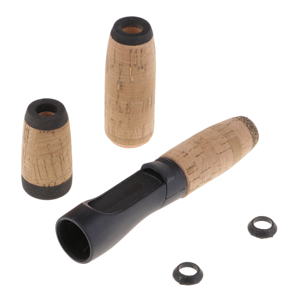Maxbell Spinning Fishing Rod Handle Kit Composite Cork Handle Grip with Reel Seat