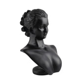 Maxbell Black Resin Figurine Mannequin Model Jewelry Display Rack Counter Display