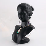 Maxbell Black Resin Figurine Mannequin Model Jewelry Display Rack Counter Display