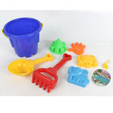 Maxbell 7pcs  Sand Water Beach Toy Molds & Tools Castle Mold Model Bucket Shovel Rake for Baby, Kids and Toddler Gift