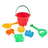 Maxbell 7pcs  Sand Water Beach Toy Molds & Tools Castle Mold Model Bucket Shovel Rake for Baby, Kids and Toddler Gift