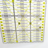 Maxbell 15x15cm Clear Square Plastic Quilt Quilting Ruler Patchwork Sewing Ruler for Crafts