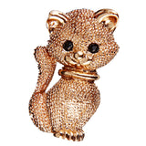 Maxbell Women Costume Jewelry Gold Cat Animal Brooch Pin Suit Hats Clips Corsages