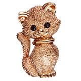 Maxbell Women Costume Jewelry Gold Cat Animal Brooch Pin Suit Hats Clips Corsages