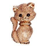 Maxbell Women Costume Jewelry Gold Cat Animal Brooch Pin Suit Hats Clips Corsages