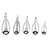 Maxbell 5pcs Fishing Rod Pole Guides Tips Top Eye Rings Repair Kits 5 Mixed Sizes