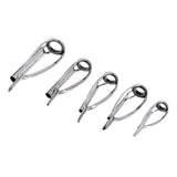 Maxbell 5pcs Fishing Rod Pole Guides Tips Top Eye Rings Repair Kits 5 Mixed Sizes