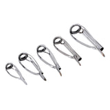 Maxbell 5pcs Fishing Rod Pole Guides Tips Top Eye Rings Repair Kits 5 Mixed Sizes