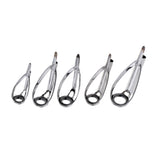 Maxbell 5pcs Fishing Rod Pole Guides Tips Top Eye Rings Repair Kits 5 Mixed Sizes