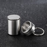 Maxbell 304 Stainless Steel Coin Capsule Pill Container Storage Box Holder Case