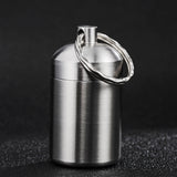 Maxbell 304 Stainless Steel Coin Capsule Pill Container Storage Box Holder Case