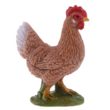 Maxbell Realistic PVC Farm Animal Poultry Model Figurine Action Figures Playset Kids Educational Toy Collectibles –Cock