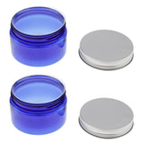 Maxbell 2x Plastic Makeup Jars With Lids Round Powder Cream Cosmetic Pots Container