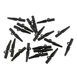 Maxbell 20 Pieces 3.5cm Carp Fishing Tackle Kit Rubber Safety Lead Clip with Tail Quick Change