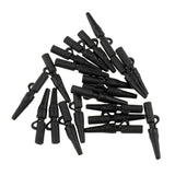 Maxbell 20 Pieces 3.5cm Carp Fishing Tackle Kit Rubber Safety Lead Clip with Tail Quick Change