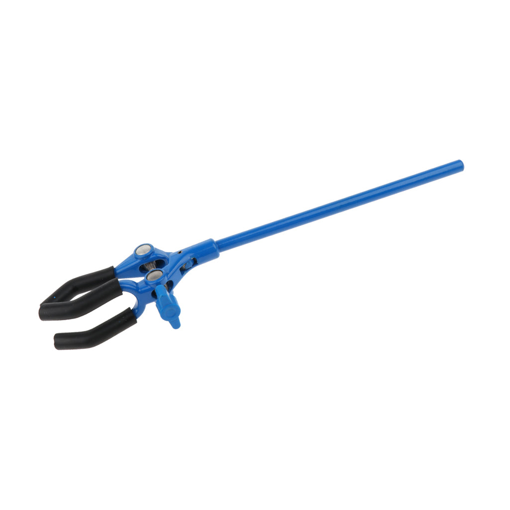 Maxbell Lab Single Adjustment Three Prong Extension Flask Clip Clamp for Lab Stand High Quality Protect Glassware