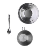 Maxbell Kids Kitchen Metal Tableware - Stainless Steel Coffee Cup Set, 3 Pieces/Set