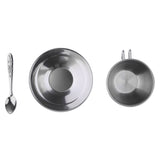 Maxbell Kids Kitchen Metal Tableware - Stainless Steel Coffee Cup Set, 3 Pieces/Set