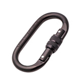 Maxbell Oval Shape 25KN Screw Locking Carabiner Hook Outdoor Rock Climbing Rappelling Rescue Equipment CE certified