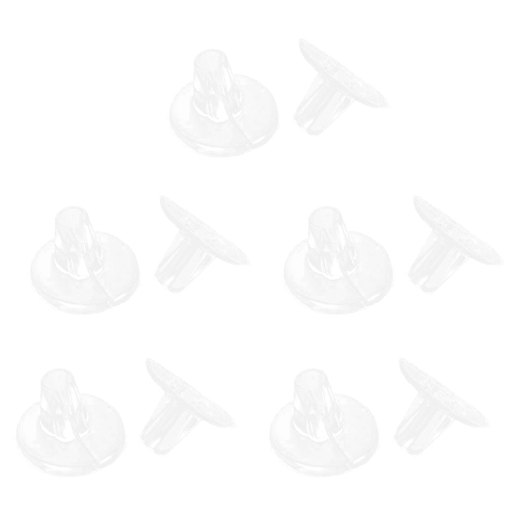 Maxbell 5 Pairs Clear Silicone Gel Flip Flop Toe Protector Guards