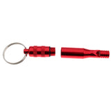 Maxbell 5pcs Aluminum Alloy Emergency Safety Whistle with Waterproof Compartment & Key Ring for Outdoor Hiking Travel Camping Boating