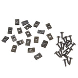 Maxbell 20x Motorcycle Scooter ATV Metal Fastener Rivet Retainers Screws And Clips