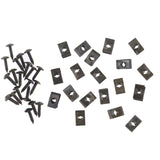 Maxbell 20x Motorcycle Scooter ATV Metal Fastener Rivet Retainers Screws And Clips