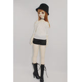 Maxbell Fashion Cuffed Shorts Pants for 1/3 BJD Dollfie LUTS DOD MSD Dolls Clothing Accessories Black