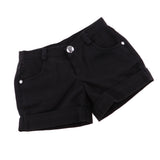 Maxbell Fashion Cuffed Shorts Pants for 1/3 BJD Dollfie LUTS DOD MSD Dolls Clothing Accessories Black