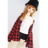 Maxbell Fashion Cuffed Shorts Pants for 1/3 BJD Dollfie LUTS DOD MSD Dolls Clothing Accessories Black