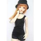 Maxbell Fashion Cuffed Shorts Pants for 1/3 BJD Dollfie LUTS DOD MSD Dolls Clothing Accessories Black