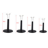 Maxbell 4 Pieces Adjustable 8-25cm Display Holder Support Stand for Hot Toys Figures  Bear Toy Black