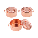 Maxbell 3PCS 1/12 Dollhouse Miniature Kitchen Furniture Cookware Metal Soup Pot W. Cover