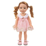 Maxbell Sweet Doll Clothes Summer Short Skirt for 14inch American Girl Toys Accessories Pink