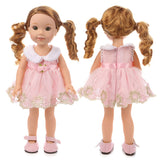 Maxbell Sweet Doll Clothes Summer Short Skirt for 14inch American Girl Toys Accessories Pink