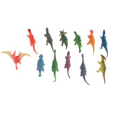 Maxbell 12pcs Plastic Simulation Dinosaur Toys Model Animal Action Figure Toy for Kids Children Gift