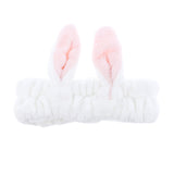 Maxbell Lovely Bunny Ears Soft Stretch Makeup Hair Band Elastic Shower Spa Headbands Face Mask Towel Hair Wrap