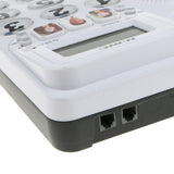 Maxbell Big Button Corded Phone Landline Home Telephone Caller ID Function White
