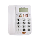 Maxbell Big Button Corded Phone Landline Home Telephone Caller ID Function White