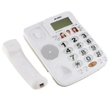 Maxbell Big Button Corded Phone Landline Home Telephone Caller ID Function White