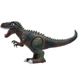 Maxbell Kids Electric Dinosaur Toy Walking Tyrannosaurus With Light & Sound - Brown Green